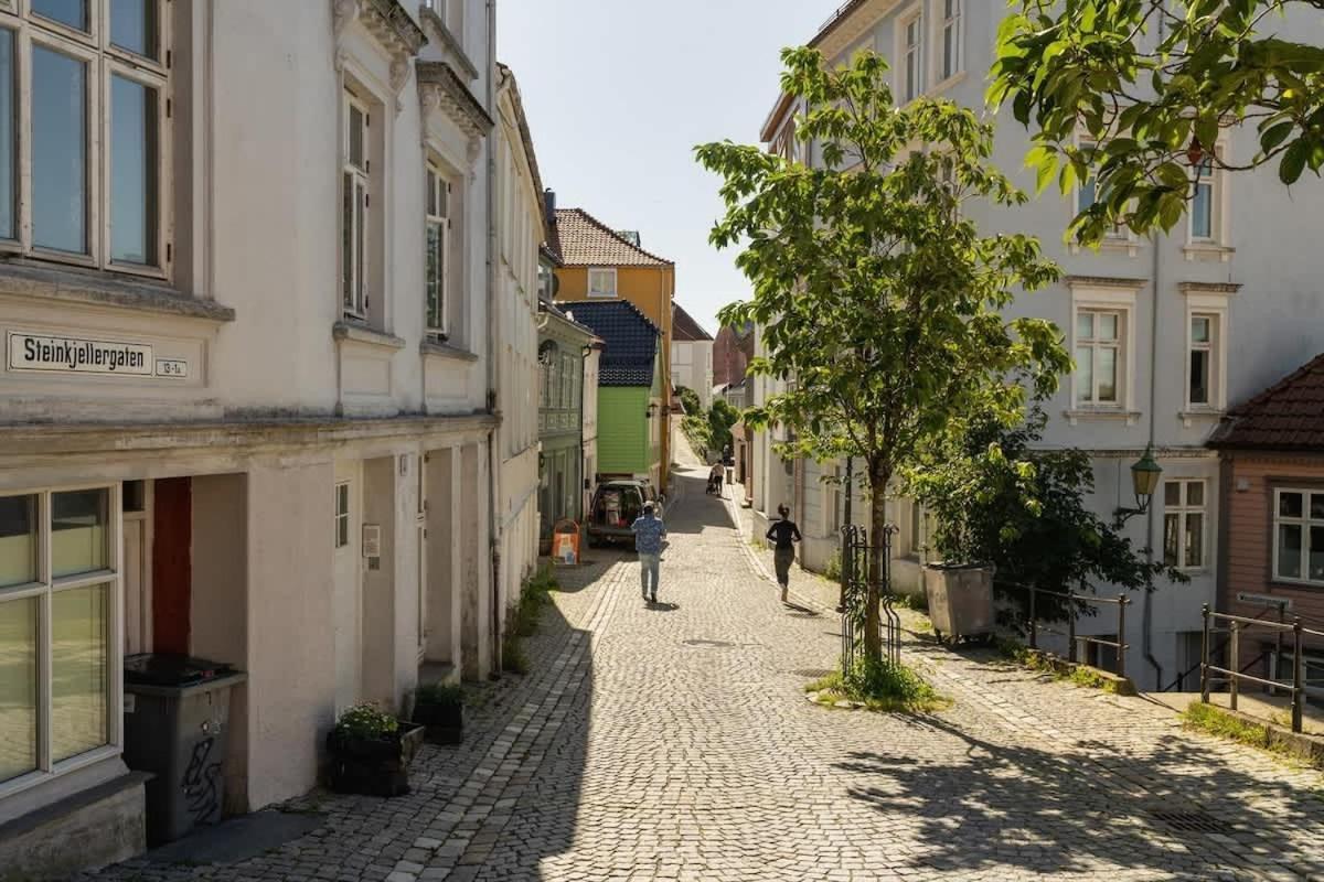 Dinbnb Apartments I 350M To Bryggen I Renovated 2023 I Quiet Top Apart 베르겐 외부 사진